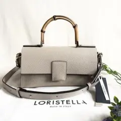【タグ付き未使用品】ロリステッラ　バンブーハンドル　ショルダーバッグ　2wayのサムネイル