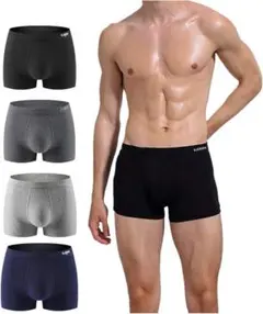 新品　ボクサー　パンツ メンズ 下着 4枚セット 吸水速乾 ブリーフ　XXL