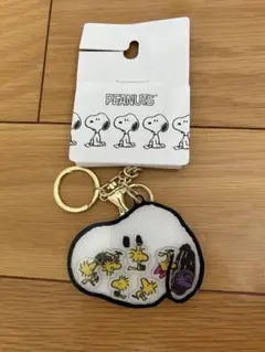 スヌーピー シャカシャカ チャーム キーホルダー フェイス