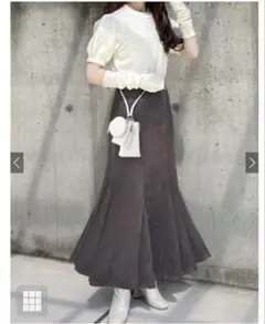 GRL スエードマーメイドスカート dk930