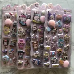 【4枚セット】　おしりシール　肉球シール　マシュマロシール