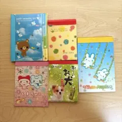 平成レトロ　メモ帳　5点セット