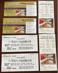 神戸電鉄株主優待券 有馬温泉太閤の湯優待券・割引券・有馬きらり宿泊割引券のサムネイル