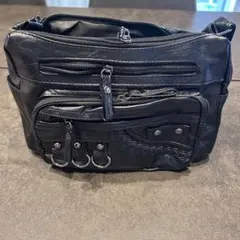 ショルダーバック 黒　ブラック　グランジ　y2k Vintage