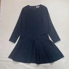 BEAUTY&YOUTH ネイビー ストライプ ワンピース