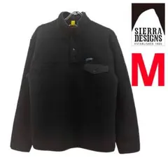 新品 M ★ シェラデザイン メンズ ボア フリース プルオーバー ブラック