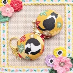 ハチワレ猫柄マカロンコインケース　56