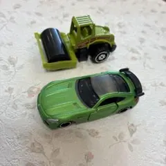 トミカ　メルセデスベンツ AMG GT-R tomica ロードローラー　セット