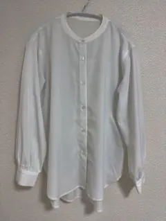 美品*COTORICA. ノーカラーシアーシャツ レディースF