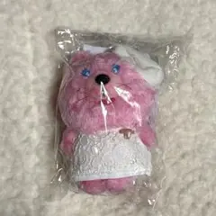 【匿名配送】ぬいぐるみストラップ　キューズモール　ラ・ミノール　ピンク