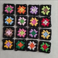 ⑤カラフルグラニースクエア　ブラック