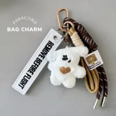 じゃらじゃらキーホルダー くま もこもこ ふわふわ バッグチャーム プレゼント