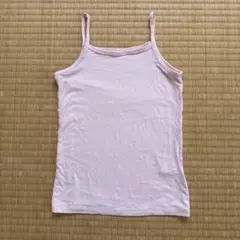 ユニクロAIRism キッズ用ピンクキャミソール110cm