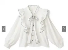 グレイル　配色ボウタイフリルブラウス［pp062］