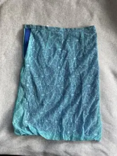 MISS TWO 古着スカート 中華民国製 青 水色