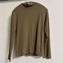 earth music&ecology ブラウン 長袖タートルネックセーター　M