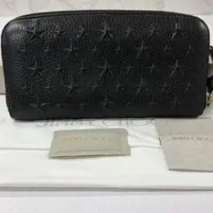 美品】ジミーチュウ 長財布 ラウンドファスナー エンボス スター