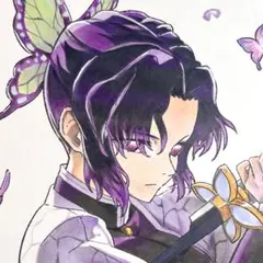 ✳*︎様 胡蝶しのぶ/鬼滅の刃/ファンアート/A4/アナログイラスト/手描きイラ