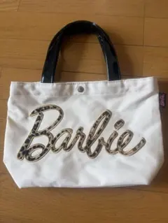 新品未使用バービー☆Barbie☆ミニバッグ☆レパード柄☆トートバッグ ホワイトのサムネイル