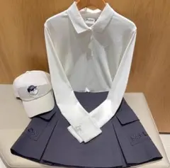 Malbon Golf レディースセットアップ 夏用 ゴルフウェア上下速乾通気性