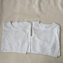 無印良品 天竺編み クルーネック長袖TシャツM 2枚セット