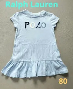 Ralph Lauren ラルフローレン POLO刺繍 半袖ワンピース 80cm
