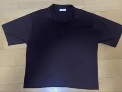 ダークブラウン ポロシャツ L
