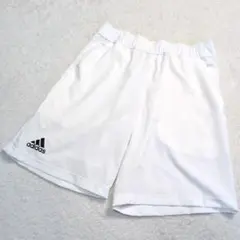 adidas ハーフパンツ 白 CLIMALITE Lサイズ トレーニングウエア