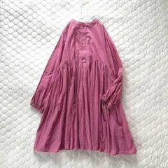 美品♪ビアズリー ギャザースリーブオーバーブラウス ゆったり バンド