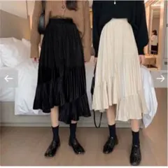 アシメプリーツスカート