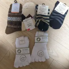 新品くつ下  色々 6足セット(^^)