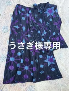 プリーツプリーズイッセイミヤケ 丸首長袖トップ横プリーツPP43JK694