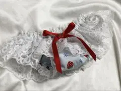 ♡ハートはうす♡新作☆《極浅タイプ》足口&ウエストレース付苺柄スキャンティ