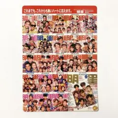 【レア】明星 創刊40周年 下敷き 中山美穂 光GENJI SMAP