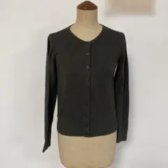 ダークグレー 長袖カーディガンH&Mオフィスなどで活躍