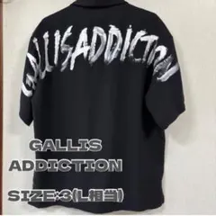 【人気デザイン】GALLIS ADDICTION オープンシャツ黒 3(L相当)のサムネイル