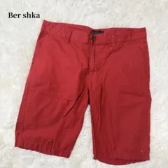 【ベルシュカ】ハーフパンツ　レッド系　L 40号　アウトドア　ビーチ　海　海外のサムネイル