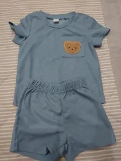 SHEIN クマさんワッフルTシャツ ショートパンツ セットのサムネイル