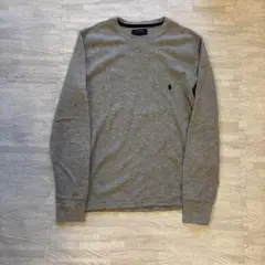 Polo Ralph Lauren グレー ワッフル シャツ S