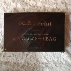 Drawer × éclat 大人のロゴトートBAG