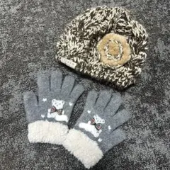 キッズ ニット帽 手袋セット