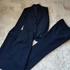 トップバリュ　ブラック ストライプスーツ（ジャケット・スカート・パンツ）7YR