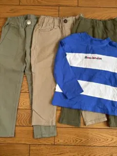 moujonjon他　キッズ服 パンツと長袖カットソーセット