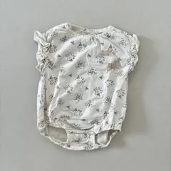 【赤ちゃん本舗】ベビー 半袖 ロンパース 80 花柄 女の子 フリル