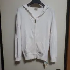 【新品タグ付】ジェラートピケ　スムーズィースカラップパーカ　薄ピンク