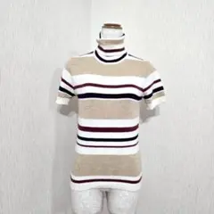 ハイネックニットノースリーブ