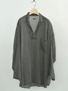 26SS comoli ストライプ スキッパーシャツ 2のサムネイル
