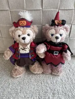 ダッフィー　シェリーメイ　ぬいぐるみバッジ　ハロウィン　タグ付き