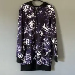 NieRclothing 紫　ロングパーカー