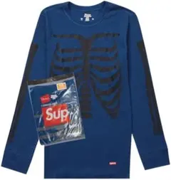 Supreme Hanes Bones Thermal Crew Blue Lのサムネイル